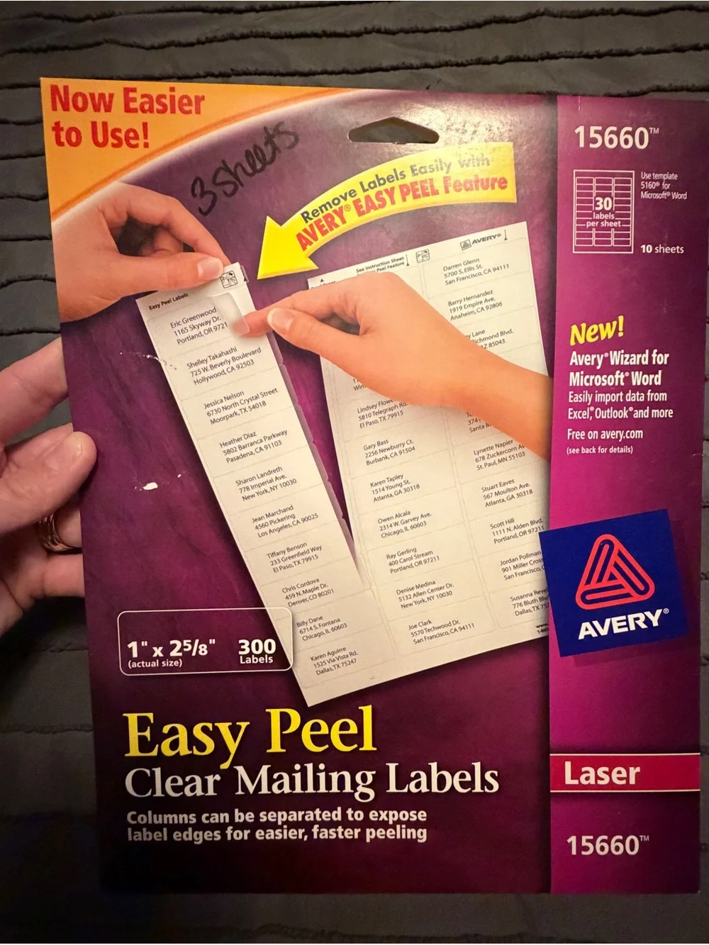 Avery Label Bundle – Mixed Styles & Sizes (Partial Packs)